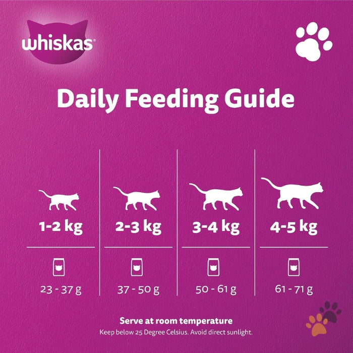 WHISKAS ADULT 1+ YEAR TUNA AND SALMON DRY CAT FOOD
