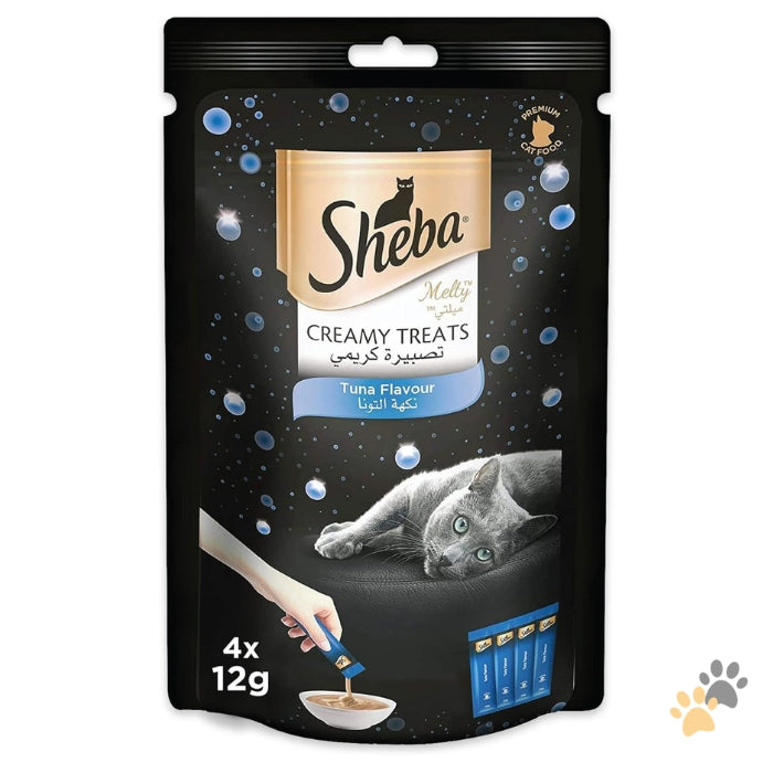 SHEBA MELTY TUNA FLAVOR CAT WET CREAMY TREATS