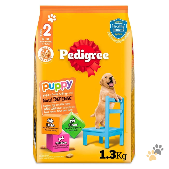 PEDIGREE MILKY POCKETS WITH CHICKEN, EGG & MILK DRY PUPPY FOOD