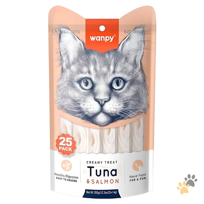 CREAMY LICKABLE CAT TREATS - TUNA & SALMON