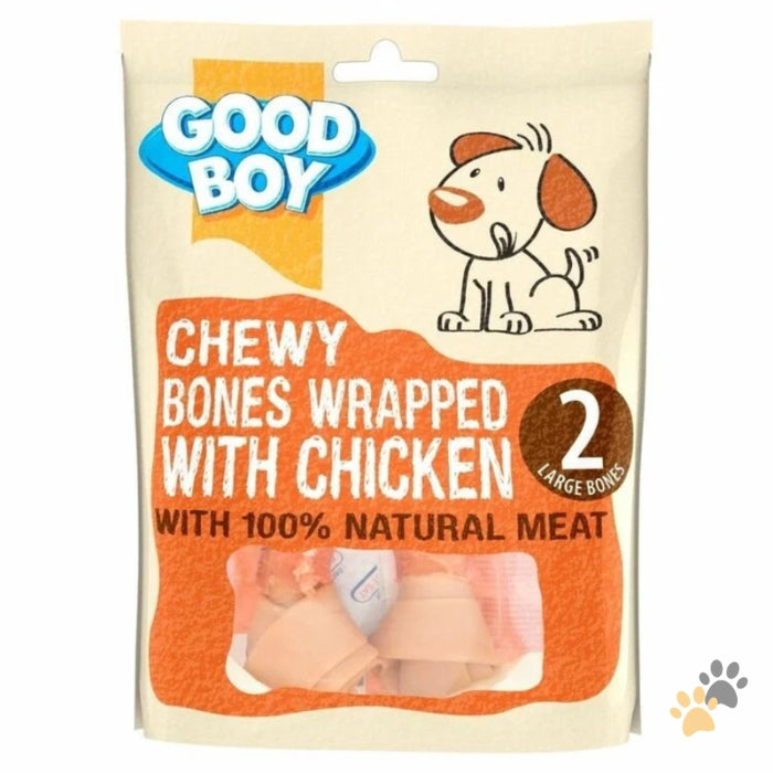 GOOD BOY CHICKEN WRAPPED LARGE BONES DOG TREATS