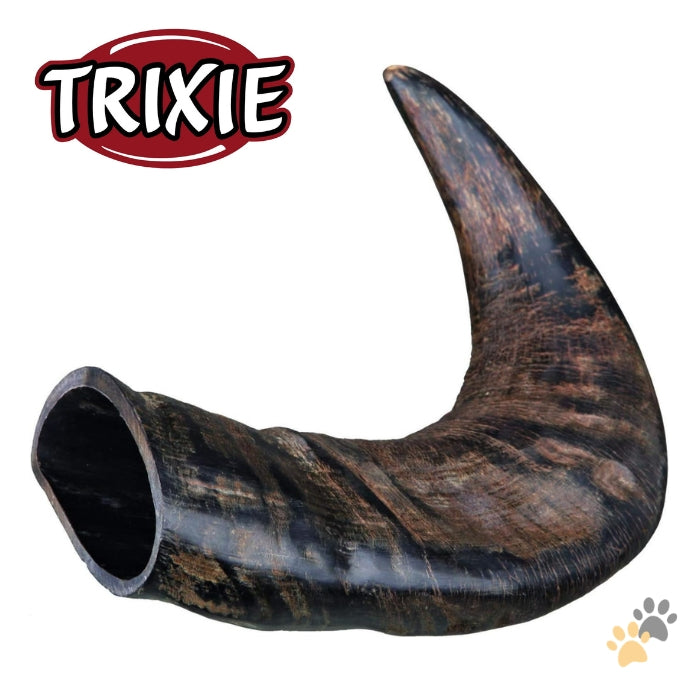 TRIXIE NATURAL BUFFALO CHEWING HORN DENTAL DOG TREATS