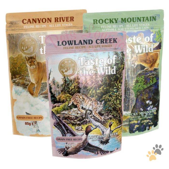 TASTE OF THE WILD CAT POUCH CHUNKS IN GRAVY