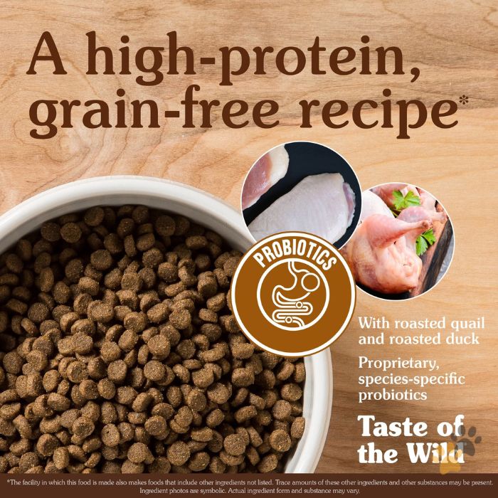 TASTE OF THE WILD LOWLAND CREEK FELINE RECIPE WITH ROASTED QUAIL & ROASTED DUCK DRY CAT FOOD