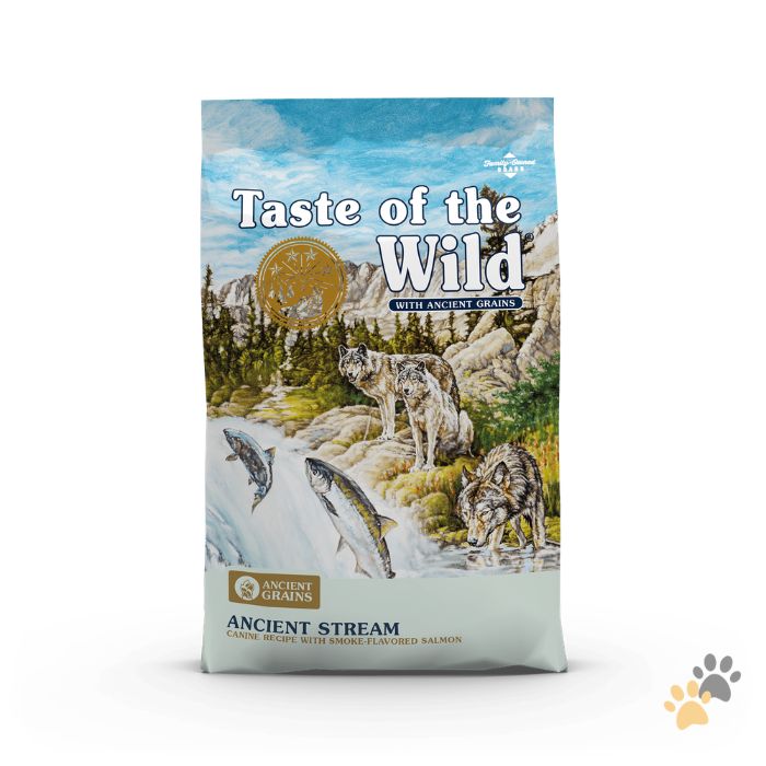 TASTE OF THE WILD ANCIENT STREAM CANINE RECIPE WITH SMOKE-FLAVORED SALMON DRY DOG FOOD