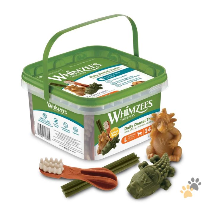 WHIMZEES DAILY DENTAL DOG TREATS VARIETY VALUE BOX
