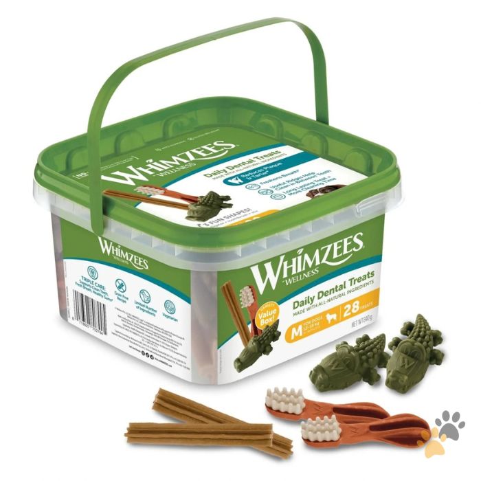 WHIMZEES DAILY DENTAL DOG TREATS VARIETY VALUE BOX