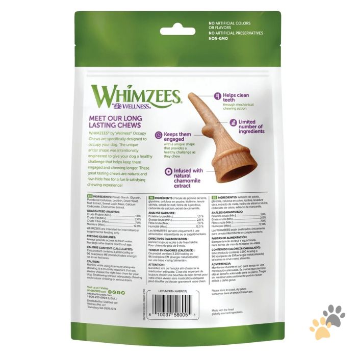 WHIMZEES OCCUPY ANTLER DENTAL DOG CHEWS