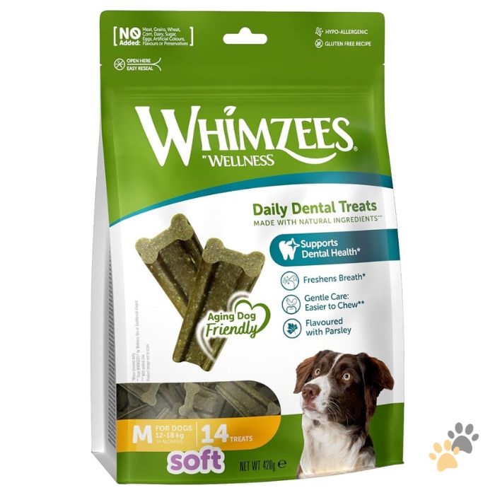 WHIMZEES SOFT DAILY DENTAL DOG TREATS VALUE BAG