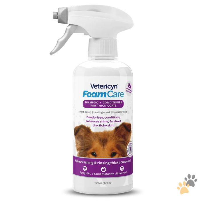 VETERICYN FOAMCARE SPRAY-ON PET SHAMPOO & CONDITIONER
