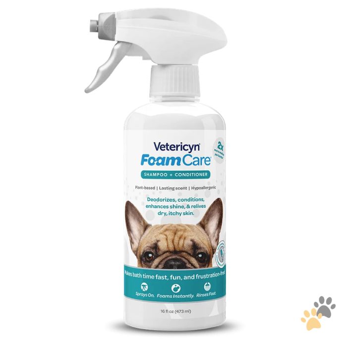 VETERICYN FOAMCARE SPRAY-ON PET SHAMPOO & CONDITIONER