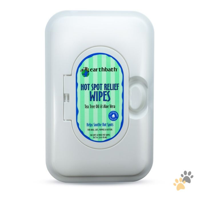 EARTHBATH HOT SPOT WIPES WITH TEA TREE OIL & ALOE VERA
