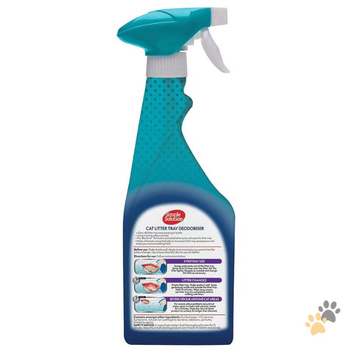 SIMPLE SOLUTION CAT LITTER TRAY DEODORISER SPRAY