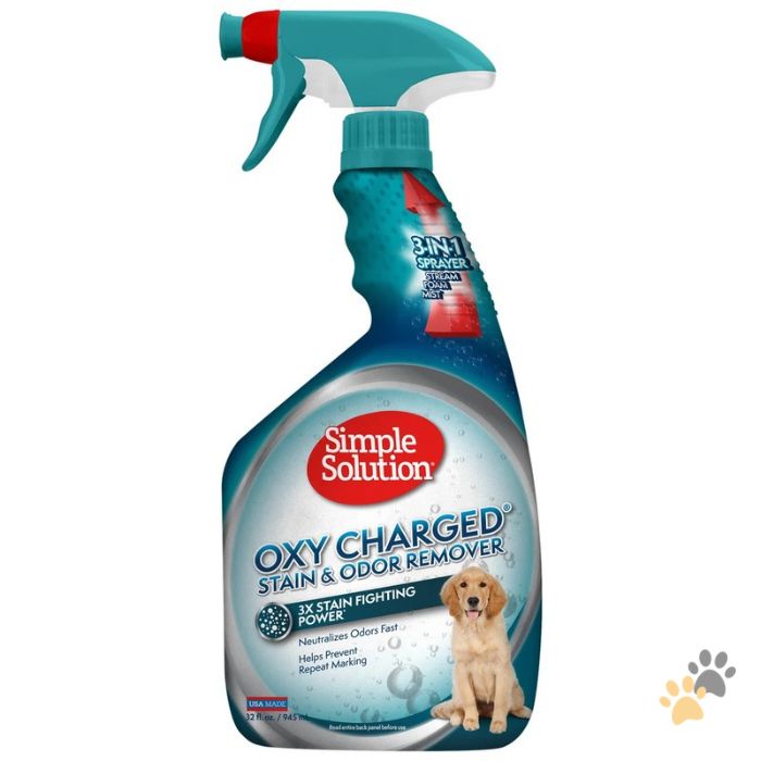 SIMPLE SOLUTION OXY CHARGED PET STAIN & ODOUR REMOVER