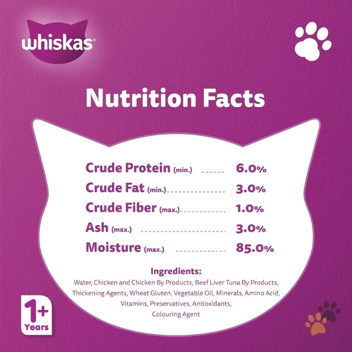 WHISKAS CHICKEN IN GRAVY