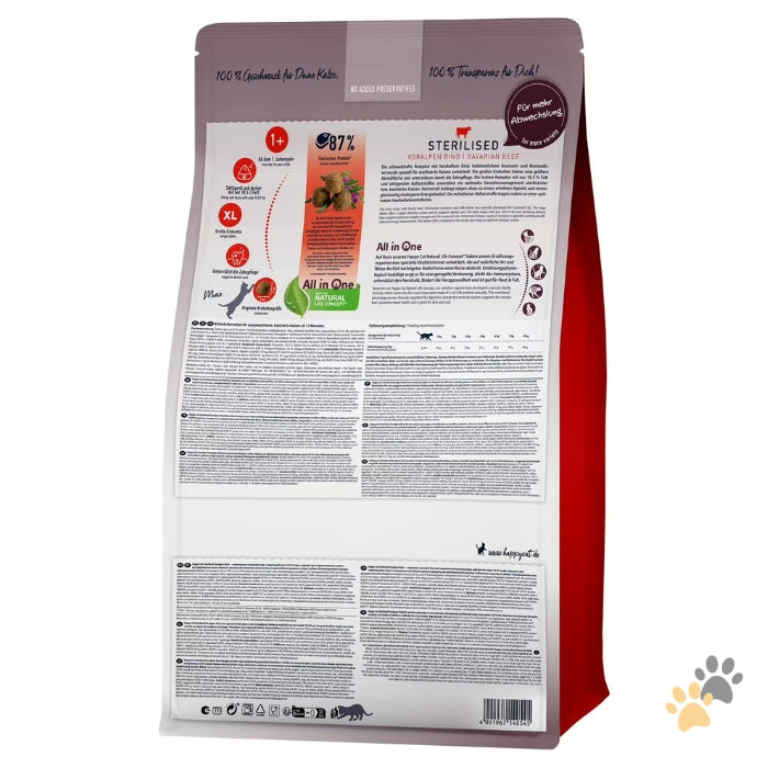 HAPPY CAT STERILISED ADULT BAVARIAN BEEF
