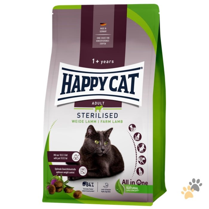 HAPPY CAT STERILISED ADULT FARM LAMB