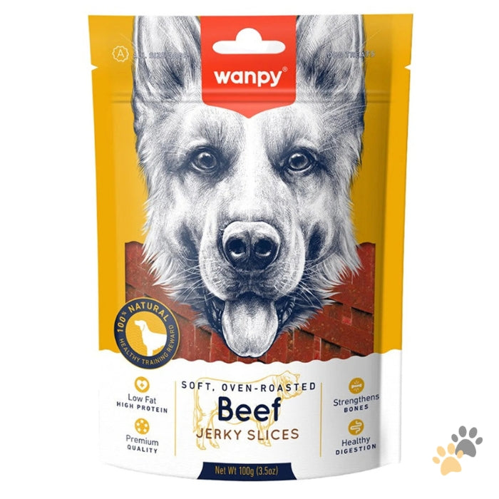 WANPY SOFT BEEF JERKY SLICES DOG TREATS