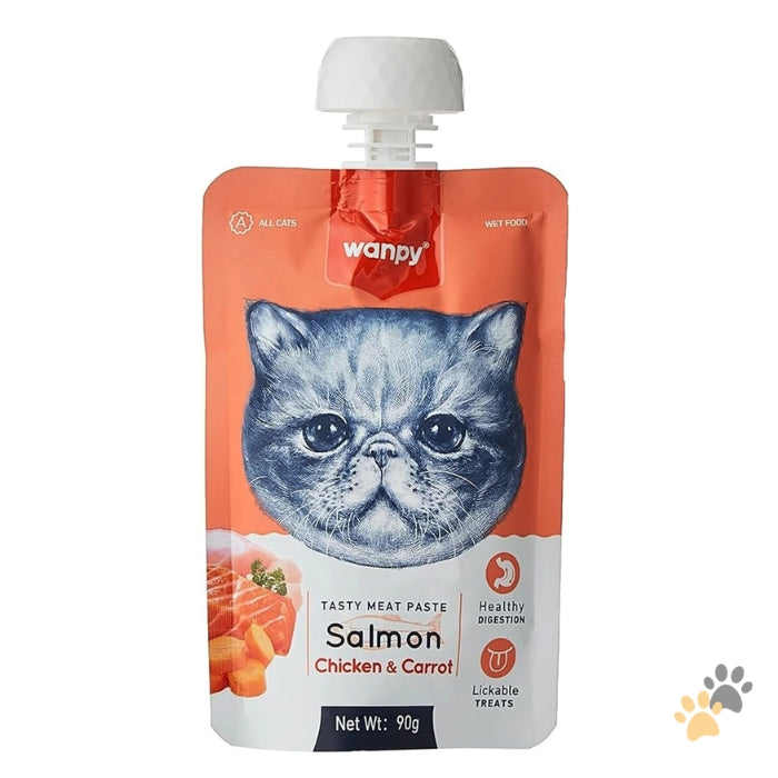 WANPY TASTY MEAT PASTE - SALMON WITH CHICKEN & CARROT