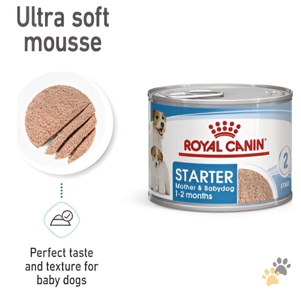 ROYAL CANIN STARTER MOTHER AND BABYDOG WET FOOD - 12 x 195G