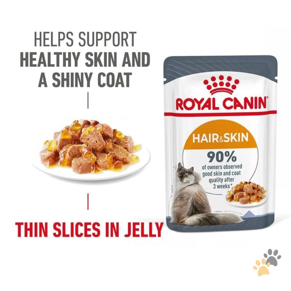 ROYAL CANIN FELINE CARE NUTRITION HAIR & SKIN JELLY (INTENSE BEAUTY)