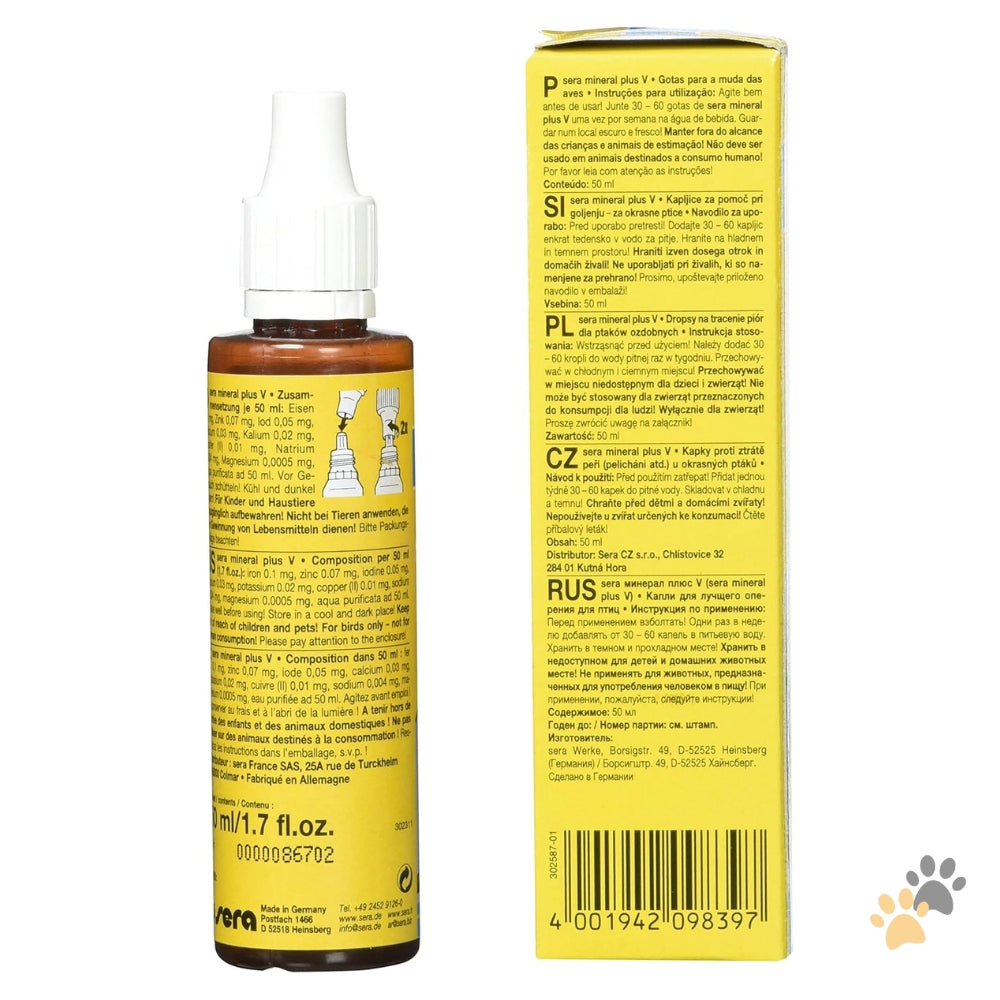 SERA MINERAL PLUS V FOR BIRDS