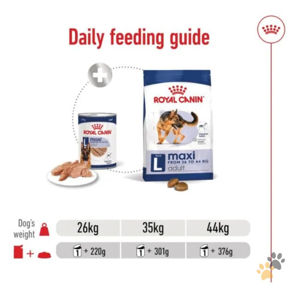 ROYAL CANIN MAXI ADULT DOG WET FOOD CAN - 410G