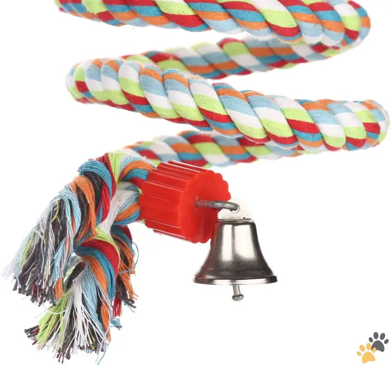 Large Parrot Toys Cotton Rope Bungee - 63 Inch - Bird Perch Large Parrot Toys 63 Inch Climbing Rope Bungee Bird Toys.