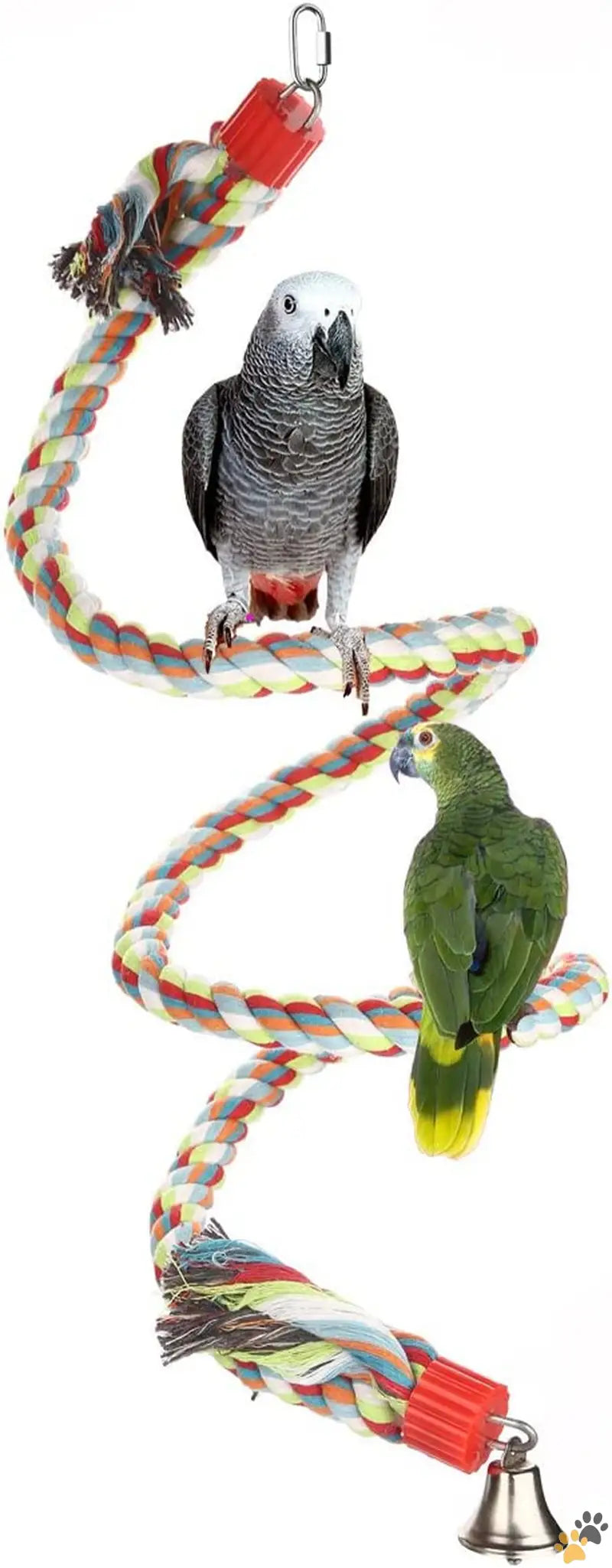 Large Parrot Toys Cotton Rope Bungee - 63 Inch - Bird Perch Large Parrot Toys 63 Inch Climbing Rope Bungee Bird Toys.