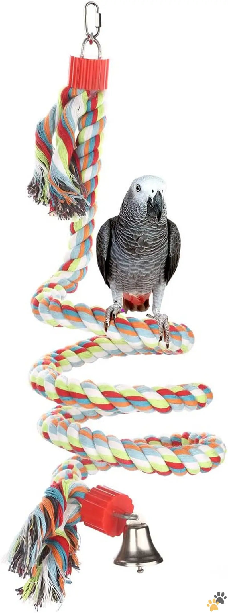 Large Parrot Toys Cotton Rope Bungee - 63 Inch - Bird Perch Large Parrot Toys 63 Inch Climbing Rope Bungee Bird Toys.