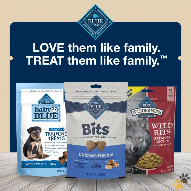 Blue Buffalo Blue Bits Dog Treats - Bits Soft Dog Treats for Training Enhanced with Dha 4-oz. Bag.