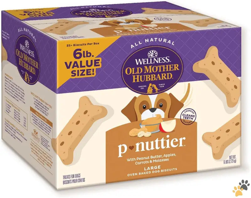 Box Natural Dog Treats - Peanut Butter Large / 6 Pound (pack of 1) - by Wellness Classic P-nuttier Value Box Natural