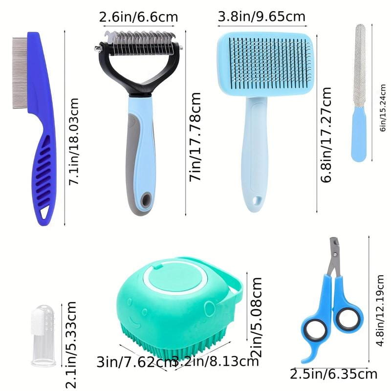 8-piece Pet Grooming Kit