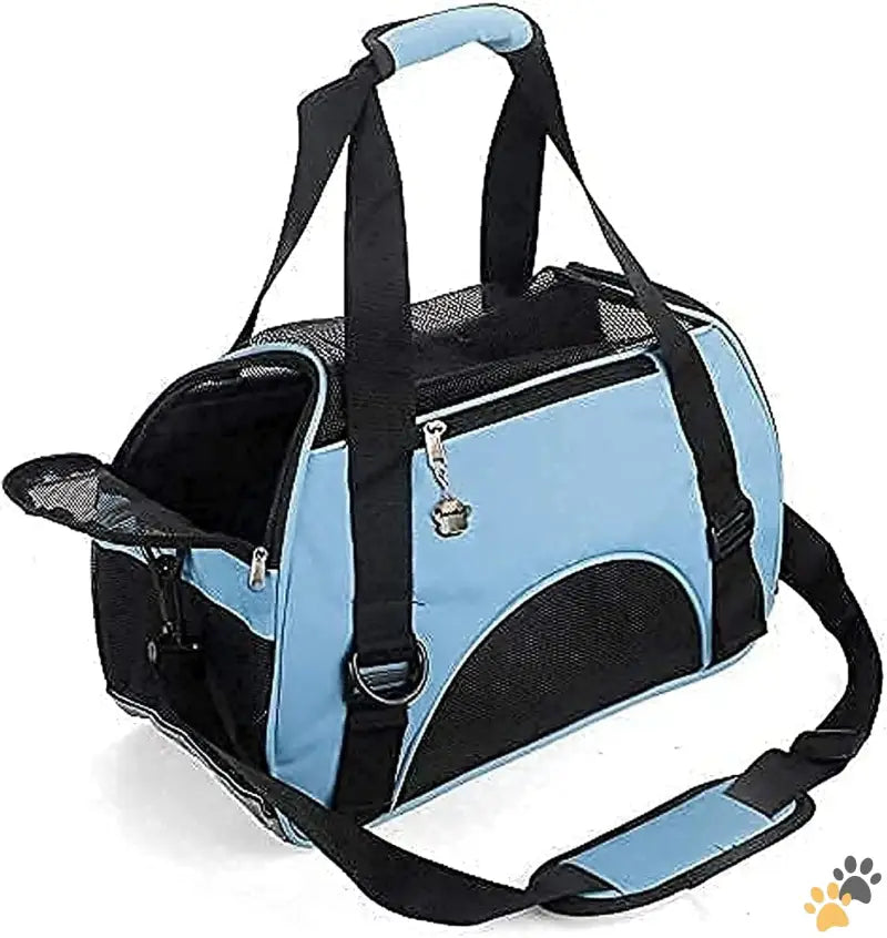 Small Pet Carrier with Padded Shoulder Strap - Small Blue - Cat Carrier,soft-sided Pet Travel Carrier for Cats,dogs