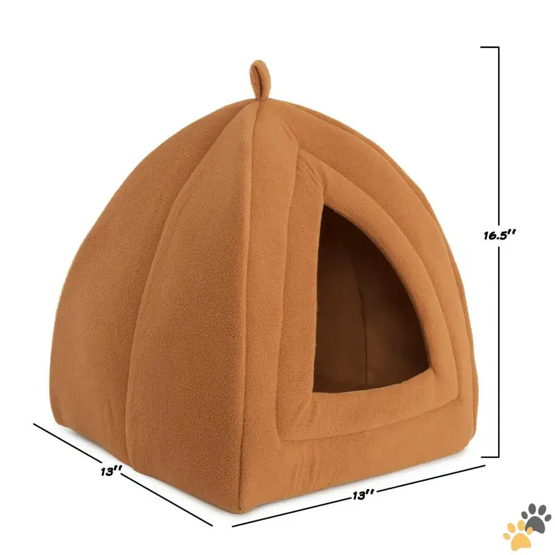 Cozy Cat Pet Igloo Bed - Cat Pet Igloo Cave Enclosed Covered Tent House Removable Cushion Bed Hideout.