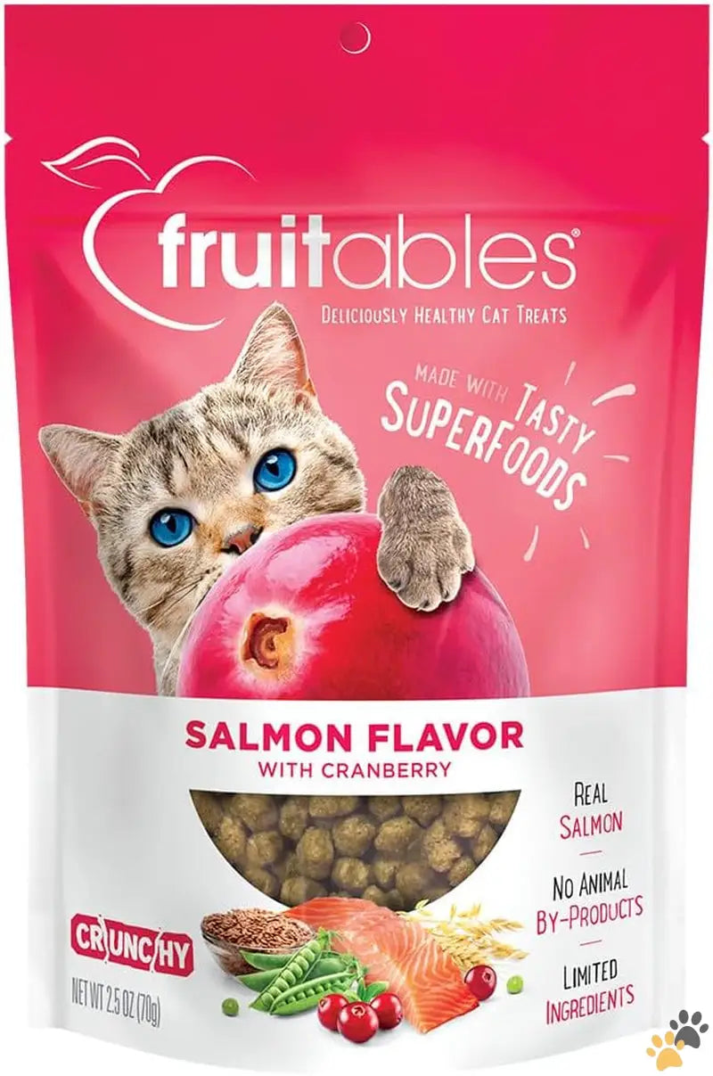 Salmon Cranberry Cat Treats - Salmon Cranberry / 2.5 Ounce (pack of 1) - Cat Treats – Crunchy Treats for Cats –