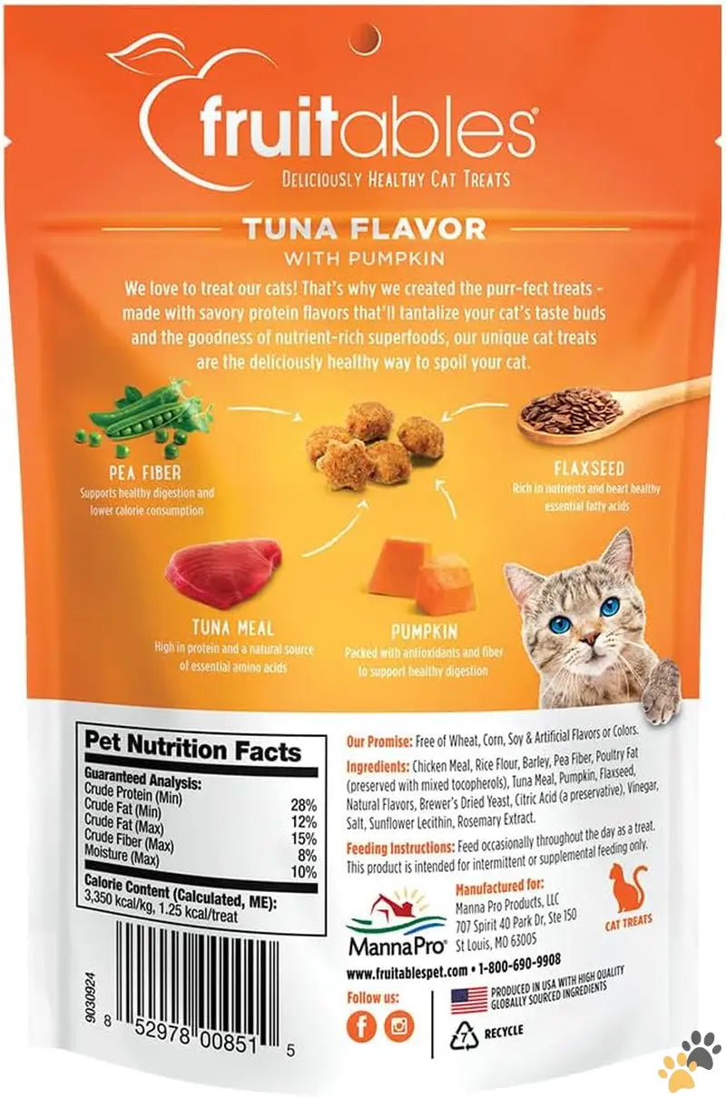 Tuna Pumpkin Cat Treats - Tuna Pumpkin / 2.5 Ounce (pack of 1) - Cat Treats – Crunchy Treats for Cats – Healthy Low