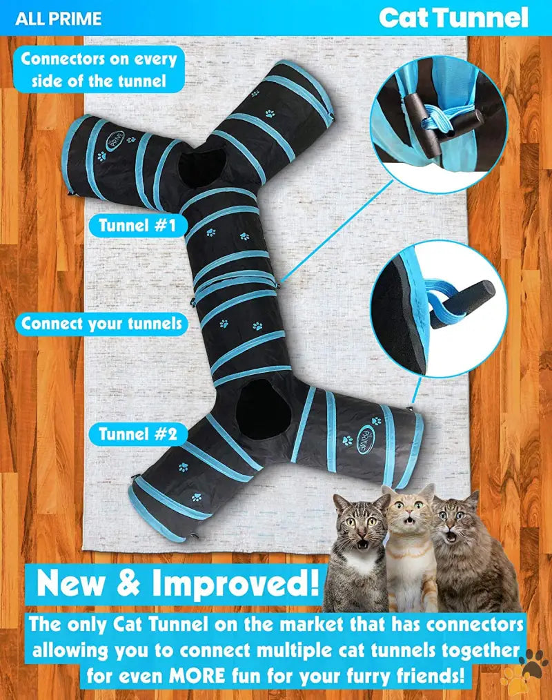 Interactive Cat Toy Alternatively: Interactive Cat - Cat Tunnel - Also Included is a ($5 Value) Interactive Cat Toy