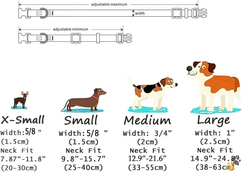 Size s Dog Collar - Christmas / s (neck 9.8-15.7’’, Width 5/8’’) - Christmas Dog Collar - Premium Adjustable