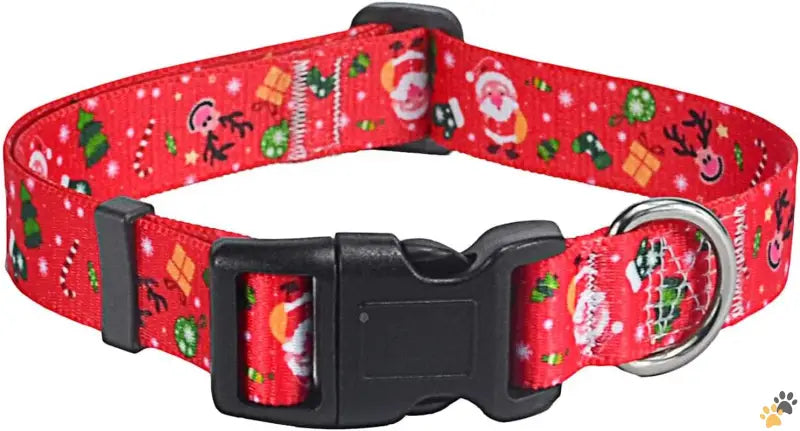 Size s Dog Collar - Christmas / s (neck 9.8-15.7’’, Width 5/8’’) - Christmas Dog Collar - Premium Adjustable