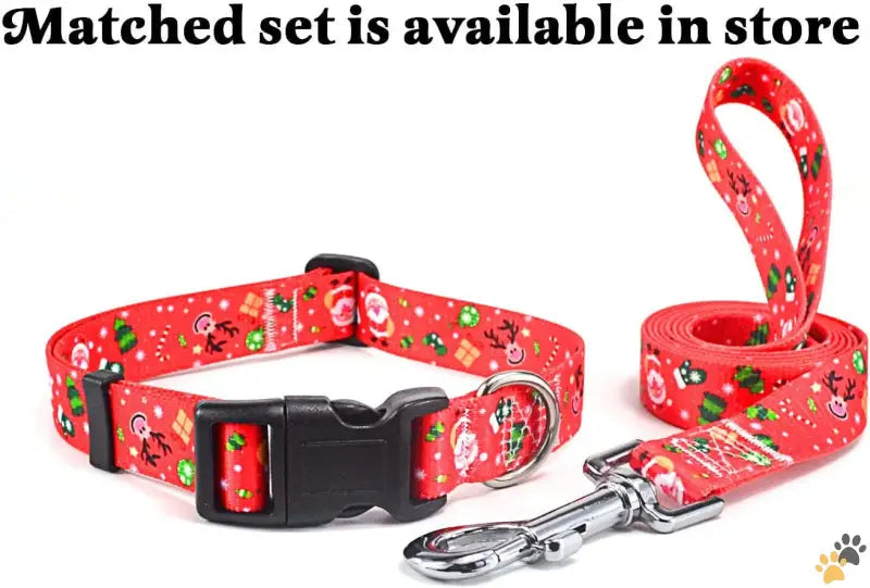 Size s Dog Collar - Christmas / s (neck 9.8-15.7’’, Width 5/8’’) - Christmas Dog Collar - Premium Adjustable