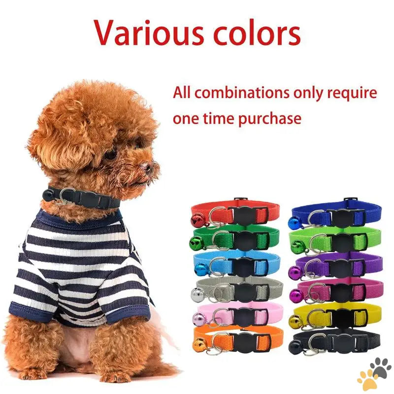 Colorful Breakaway Pet Collars with Safety Buckle - Colorful Breakaway Pet Collars 12pcs/set Safety Buckle Puppy