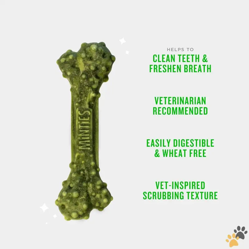 Vet Recommended Minties Dog Dental Chews - Small Mint / 16 Ounces - Dental Chews for Dogs 40 Count Vet-recommended