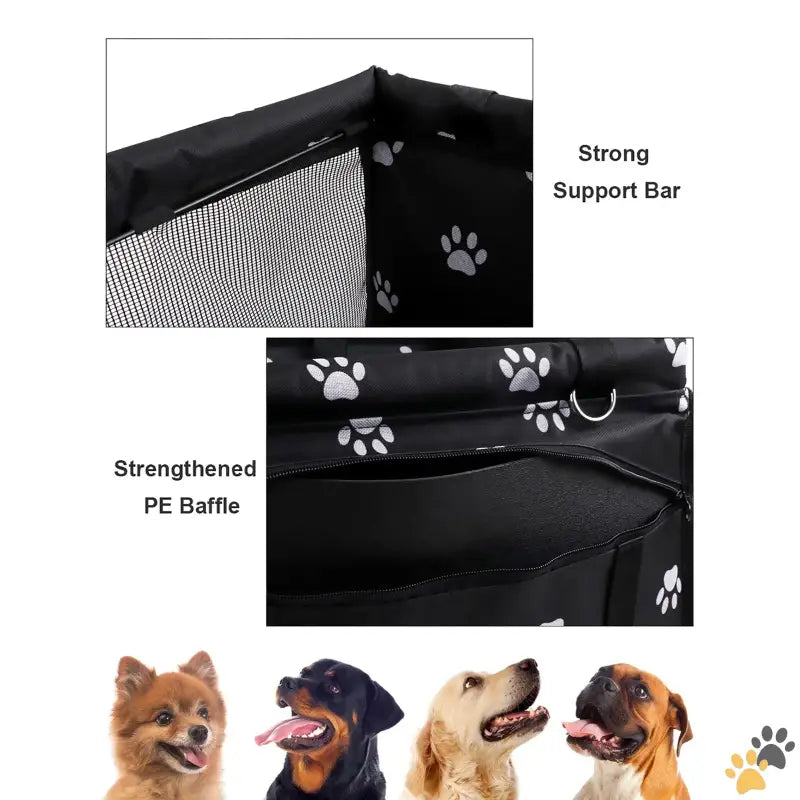 Dog Car Seat Pet Carrier - Dog Car Seat for Small Dogs Portable and Washable Puppy Dog Booster Seats for Car Front Seat