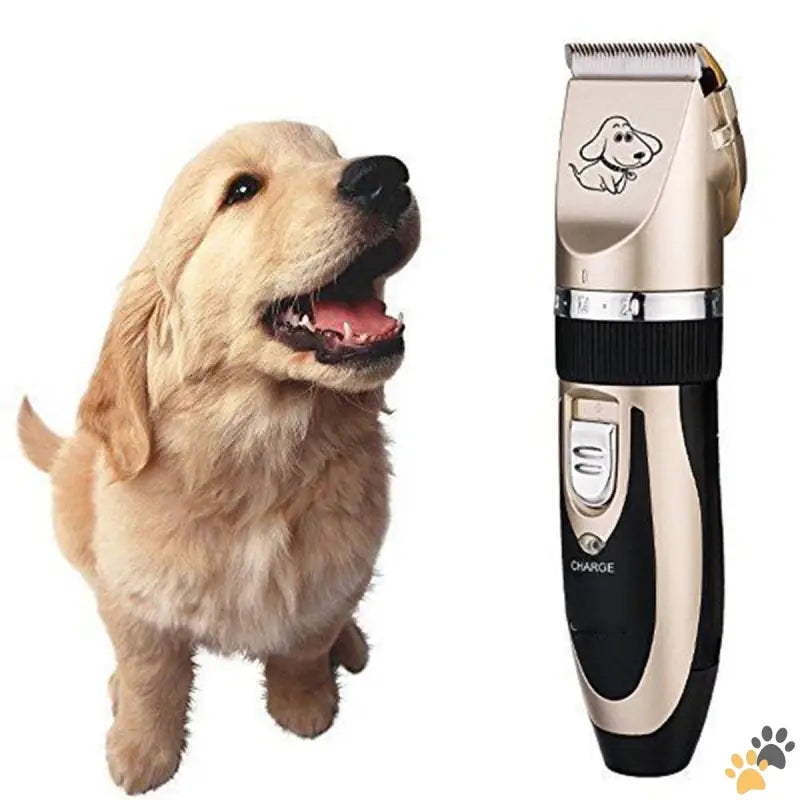 Ultra-quiet Dog Clippers Grooming Kit - Gold - Dog Clippers Cordless Dog Grooming Kit Professional Quiet Electric Pets