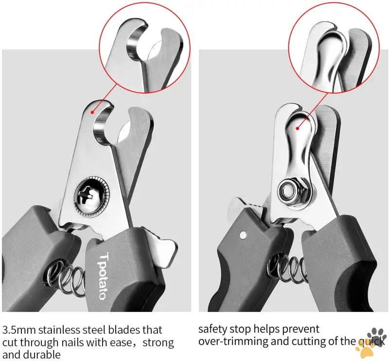 Dog Nail Clippers Stainless Steel - Dog Nail Clippers,dog Nail Trimmers for Large Breed Dog with Quick Sensor,safari