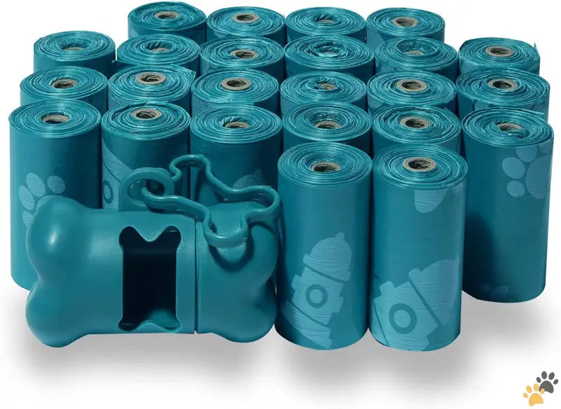 Heavy-duty Dog Poop Bags - Turquoise / 15 Count (pack of 24) - Dog Poop Bags (360 Bags) for Waste Refuse Cleanup Doggy