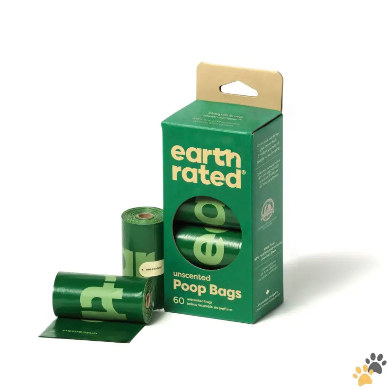 Refill Rolls Poop Bags - Green / Unscented - Dog Poop Bags Ultra Thick and Leak Proof Dog Waste Bags Unscented 60 Count