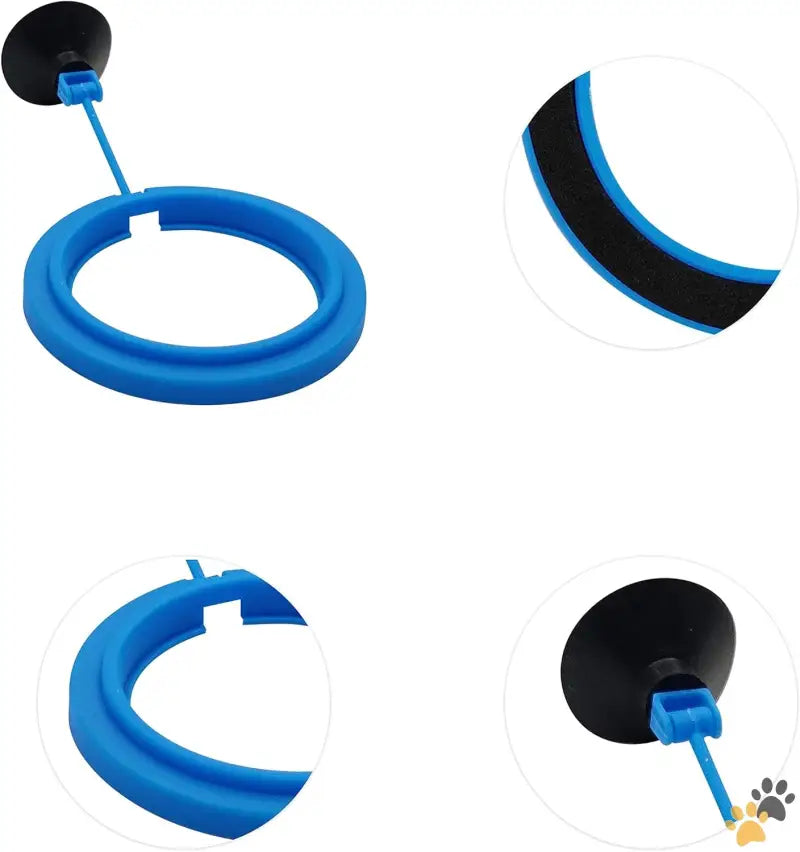 Feeding Ring Goldfish Feeder - Round - Fish Feeding Ring Floating Food Feeder Circle with Suction Cup Easy to Install