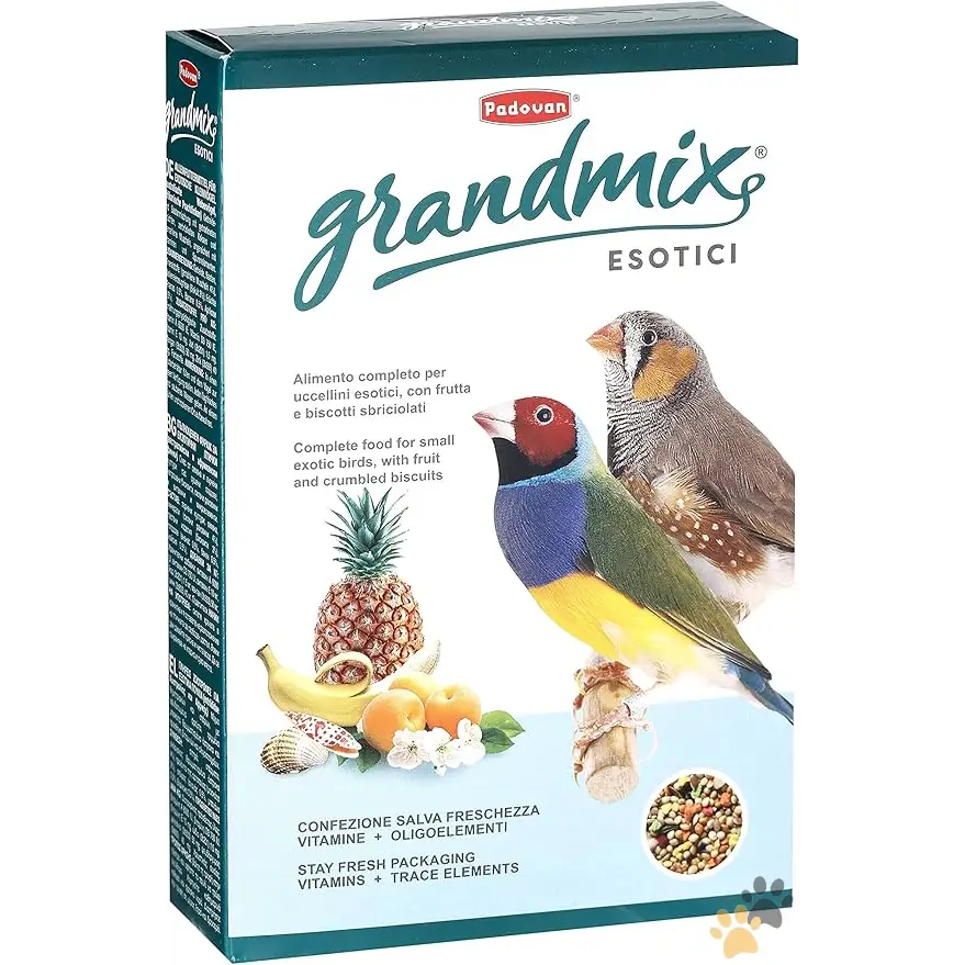 Grandmix Esotici Complete Feed for Small Exotic Birds Finch Multicolour - 400g - Bird Food